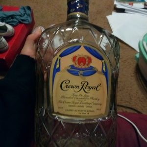 EMPTY crown royal bottle